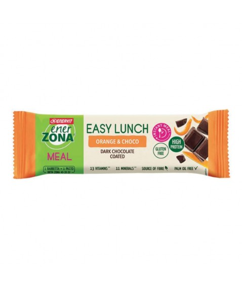 EnerZona Easy Lunch barretta sostitutiva del pasto con arancia e cioccolato fondente 45 gr