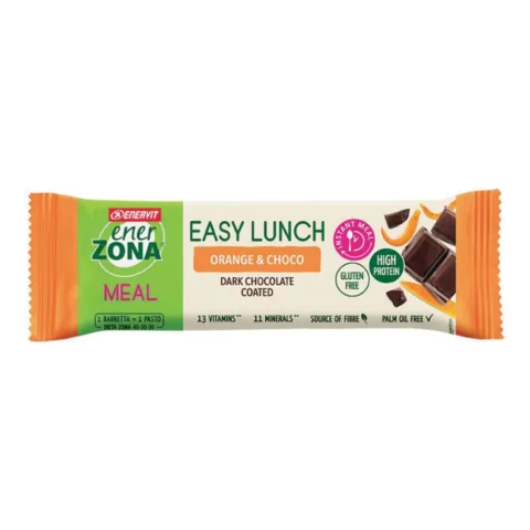 EnerZona Easy Lunch barretta sostitutiva del pasto con arancia e cioccolato fondente 45 gr