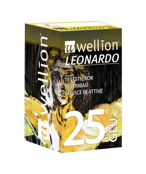 WELLION LEONAR STRIPS 25 GLIC