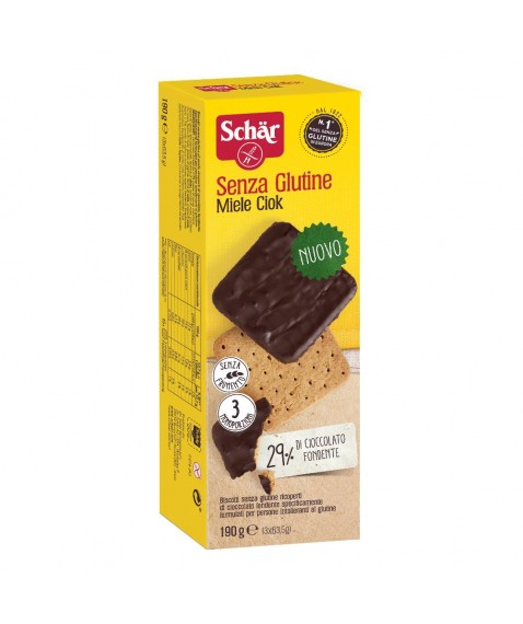 SCHAR-BISCOTTI MIELE CIOK 190G