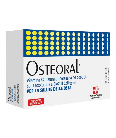 Osteoral 30 Softgel - Integratore alimentare per la salute delle ossa