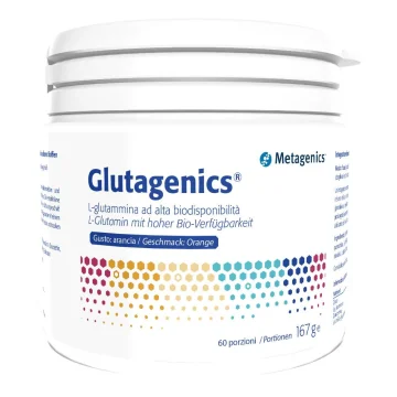 Glutagenics 60 porzioni 167 g Integratore di glutammina per l'apparato gastrointestinale
