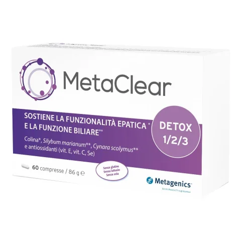 MetaClear Metagenics 60 Compresse - Integratore per la funzione epatica MetaClear Metagenics 60 Compresse - Integratore per la funzione epatica