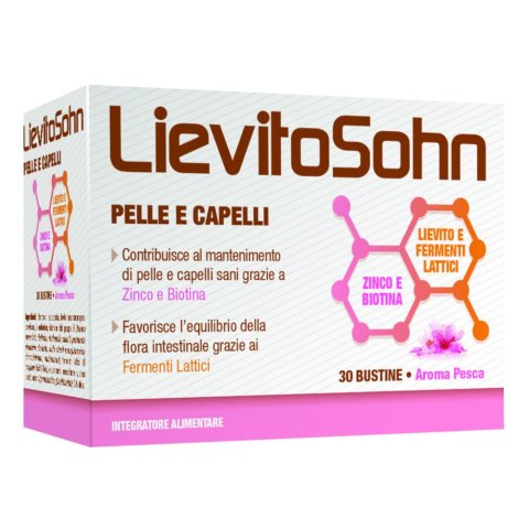 LievitoSohn 30 buste Integratore per il mantenimento di capelli e pelle sani LievitoSohn 30 buste Integratore per il mantenimento di capelli e pelle sani