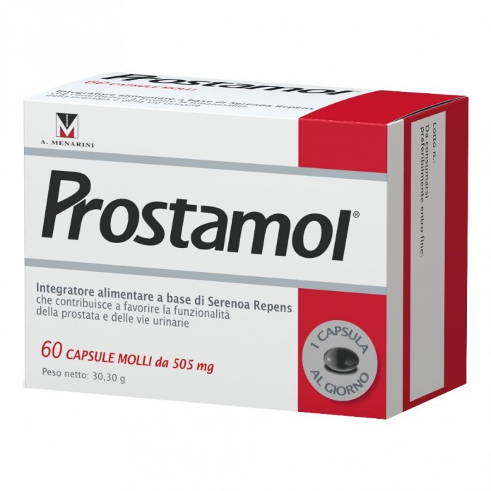 Prostamol  60 Capsule Molli - Integratore per Migliorare la Funzionalità della Prostata 