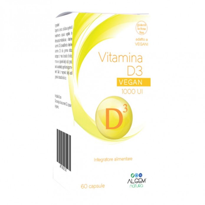 Vitamina D3 Vegan 1000 Ui 60cp