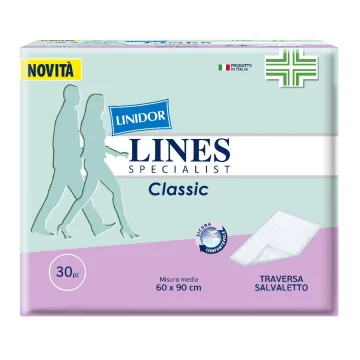 Lines Specialist Traverse Da Letto Assorbenti 60x90cm 30 Pezzi
