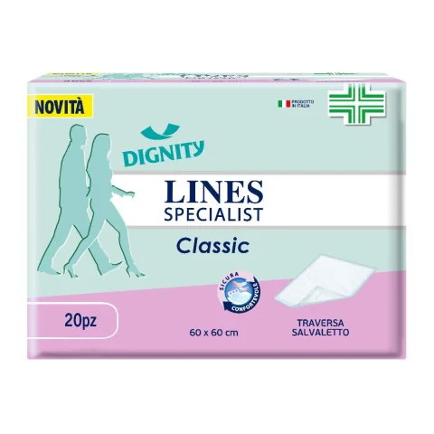 Lines Specialist Traverse Da Letto Assorbenti 60x60cm 20 Pezzi