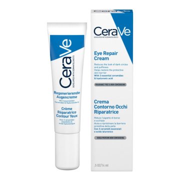 CeraVe Crema Contorno Occhi Riparatrice 15 ml - Riduce borse e occhiaie