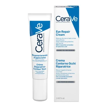 CeraVe Crema Contorno Occhi Riparatrice 15 ml - Riduce borse e occhiaie