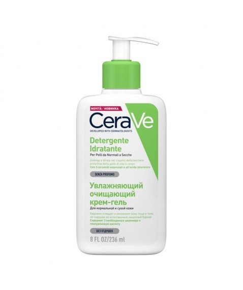 CeraVe Detergente Idratante per Viso e Corpo 236 ml - Per pelli da normali a secche