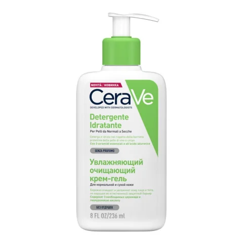 CeraVe Detergente Idratante per Viso e Corpo 236 ml - Per pelli da normali a secche