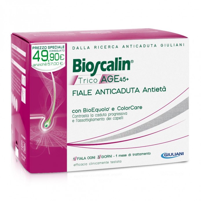 Bioscalin Tricoage 45+ 10 Fiale Anticaduta Antietà
