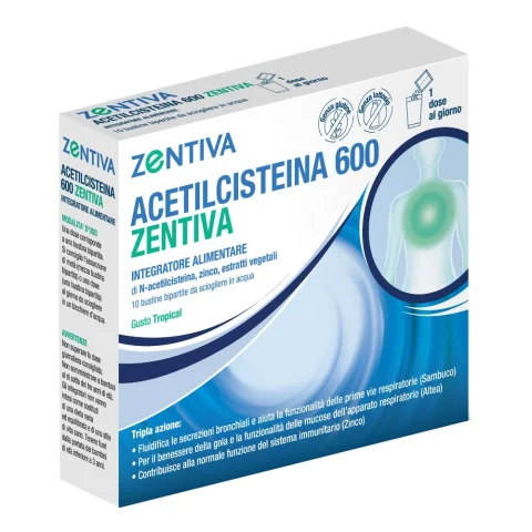 Acetilcisteina 600 Zentiva 10 bustine Acetilcisteina 600 Zentiva 10 bustine