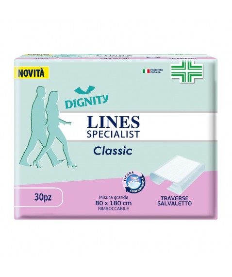 Lines Specialist Traverse Da Letto Assorbenti 80x180cm 30 Pezzi