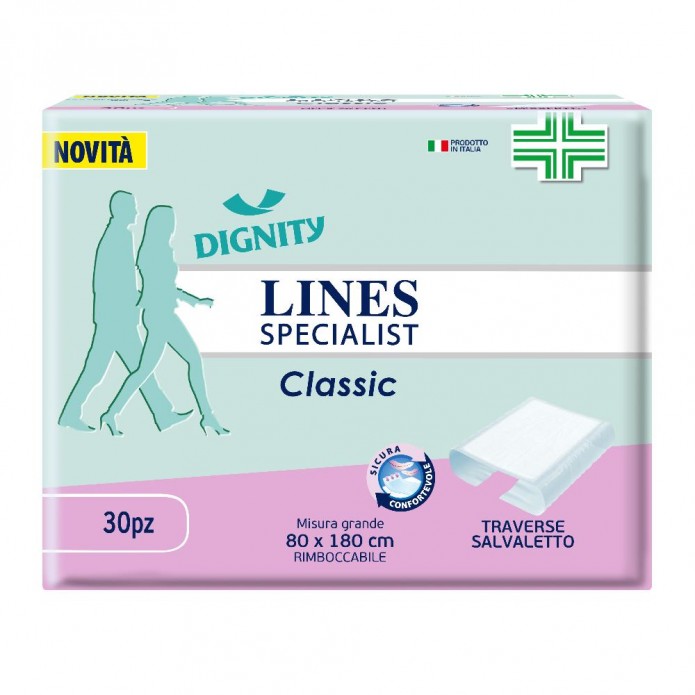 Lines Specialist Traverse Da Letto Assorbenti 80x180cm 30 Pezzi