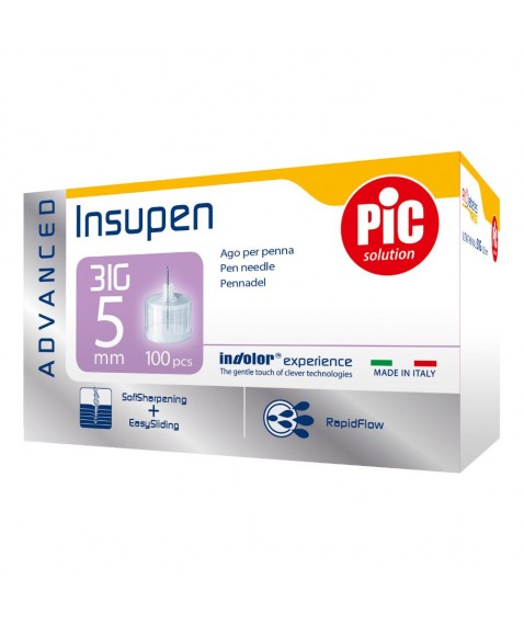 INSUPEN ADV 31g 5mm 100 Aghi