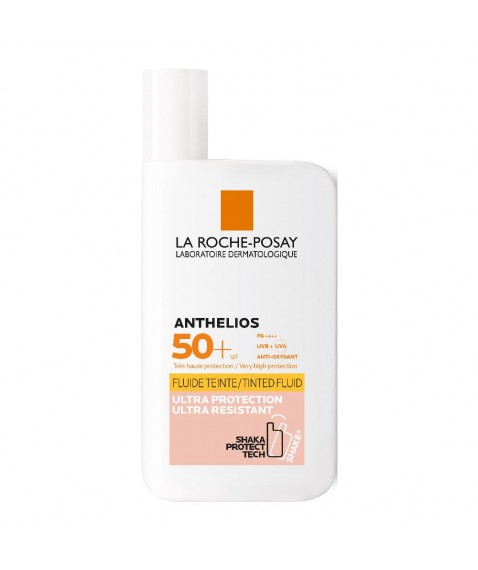 Anthelios Fluido Ultra Resistente Protezione Colorata SPF 50+ Senza Profumo per Pelli Sensibili con Intolleranze Solari 50 ml