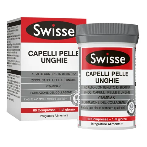 Swisse Capelli Pelle Unghie 60 compresse Integratore per pelle, capelli e unghie