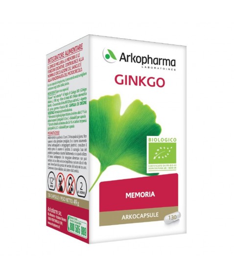 ARKOCAPSULE GINKGO BIO 130CPS