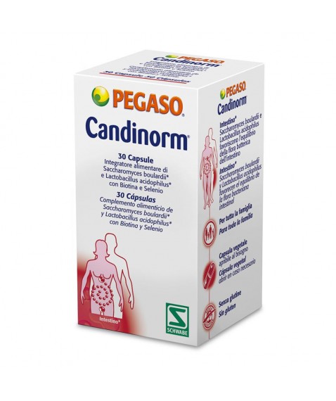 Pegaso Candinorm 30 Capsule - Per L'equilibrio della Flora Batterica Intestinale e Favorire Il Sistema Immunitario