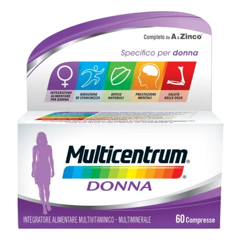 Multicentrum Donna Integratore Multivitaminico 60 Compresse Multicentrum Donna Integratore Multivitaminico 60 Compresse