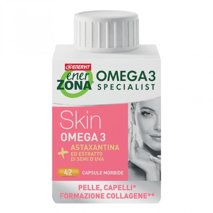 Enerzona Omega3 RX Skin Integratore di collagene per pelle e capelli 42 capsule