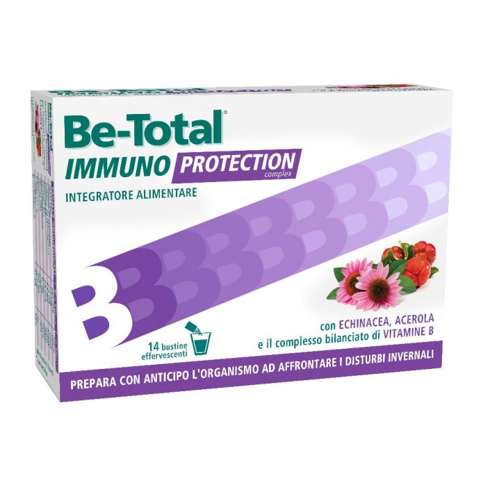 Be-Total Immuno Protection 14 Bustine - Integratore alimentare che prepara l'organismo ad affrontare i disturbi invernali