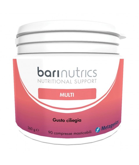 Barinutrics Multi Ciliegia 90 compresse masticabili Integratore di vitamine e minerali a facile assorbimento