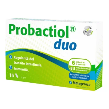 Probactiol DUO NEW 15 capsule Integratore di fermenti lattici