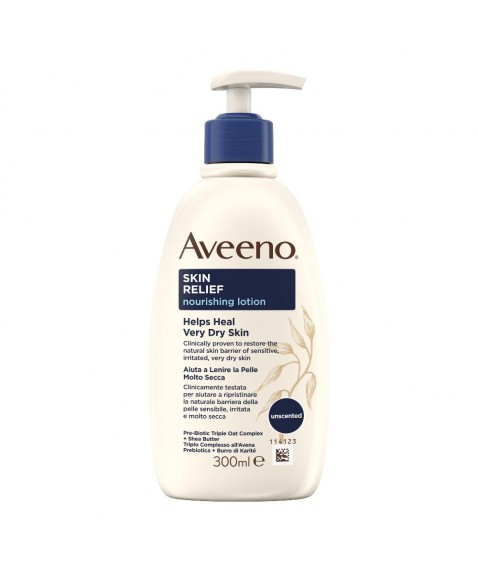 Aveeno Skin Relief Crema Nutriente Lenitiva per pelle molto secca 300ml