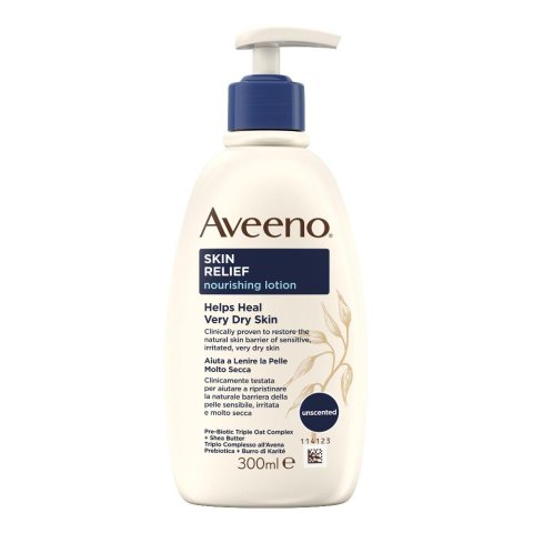 Aveeno Skin Relief Crema Nutriente Lenitiva per pelle molto secca 300ml