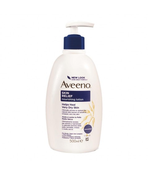 Aveeno Skin Relief Crema Nutriente Lenitiva per pelle molto secca 500ml