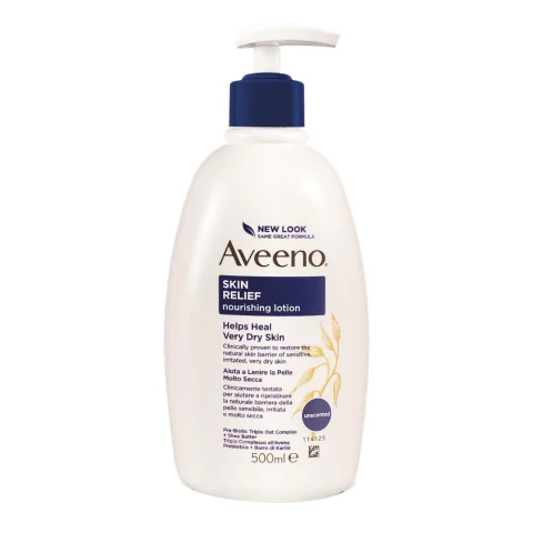Aveeno Skin Relief Crema Nutriente Lenitiva per pelle molto secca 500ml Aveeno Skin Relief Crema Nutriente Lenitiva per pelle molto secca 500ml