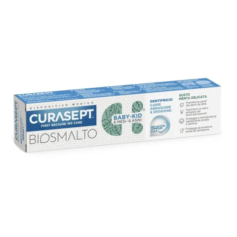 Curasept Biosmalto Baby Kid - Dentifricio Gusto Menta Delicata 50ml