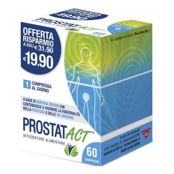 Prostatact 60 compresse Benessere prostata e vie urinarie