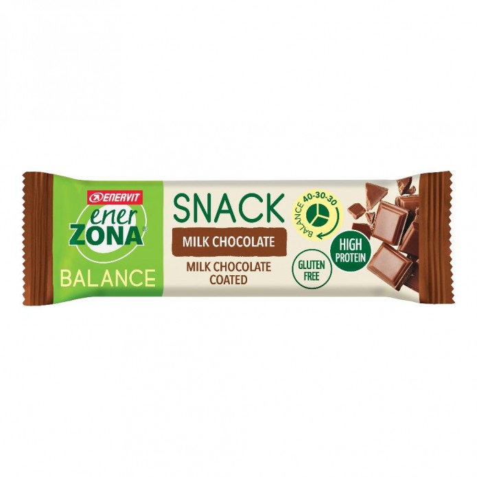 EnerZona Snack Balance Cioccolato al latte 33 gr barretta al cioccolato al latte