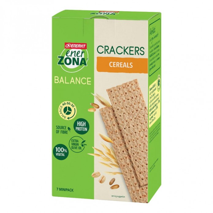 EnerZona Crackers Cereals 7 Minipack da 25 gr Crackers ai cereali