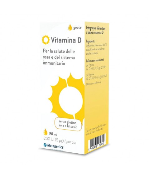 Vitamina D liquido 90 ml Integratore per il benessere osseo e per le difese immunitarie