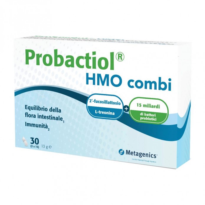 Probactiol HMO 90 Combi 2 x 15 capsule Integratore per l'equilibrio della flora intestinale e l'immunità