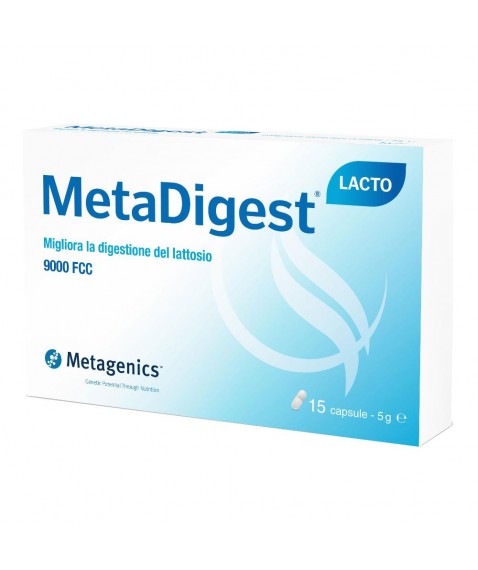 MetaDigest LACTO 15 capsule Integratore per l'intollarenza al lattosio