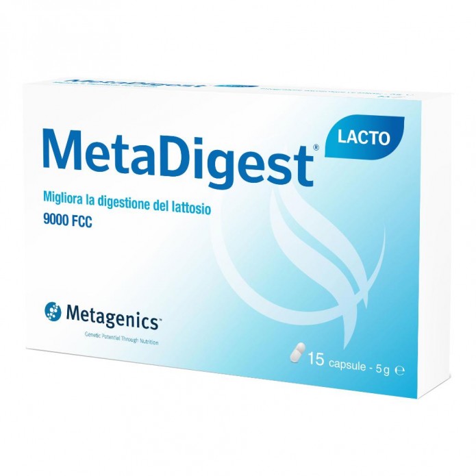 MetaDigest LACTO 15 capsule Integratore per l'intollarenza al lattosio