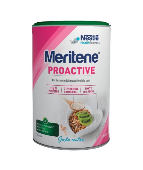 Meritene Proactive Gusto Neutro 408 gr - Alimento in polvere per la salute dei muscoli e delle ossa della donna