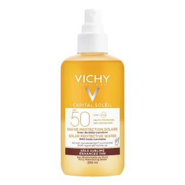 Vichy Capital Soleil Acqua Solare Abbronzante Spf 50 200 ml - Abbronzatura intensa