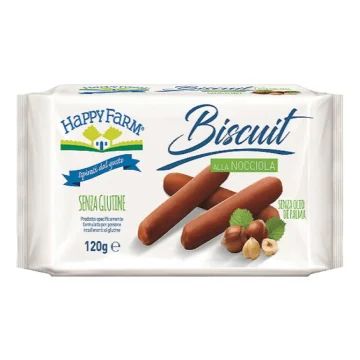 HAPPY FARM Bisc.Nocciola 120g HAPPY FARM Bisc.Nocciola 120g