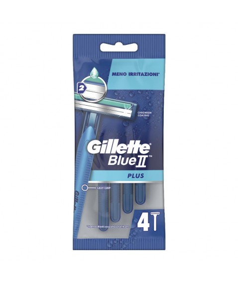 GILLETTE BLU II PLUS X 4 PZ