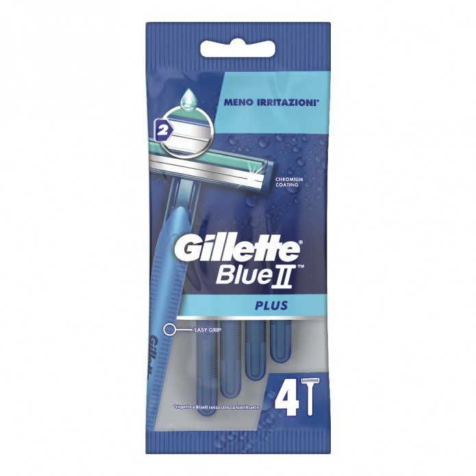 GILLETTE BLU II PLUS X 4 PZ