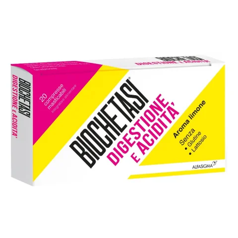 Biochetasi Digestione e Acidit&agrave; 20 Compresse Masticabili
