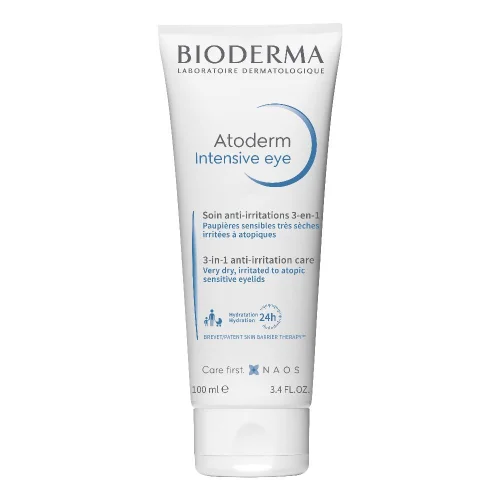 Bioderma Atoderm Intensive Eye 100 ml - Struccante lenitivo e riparatore per palpebre irritate