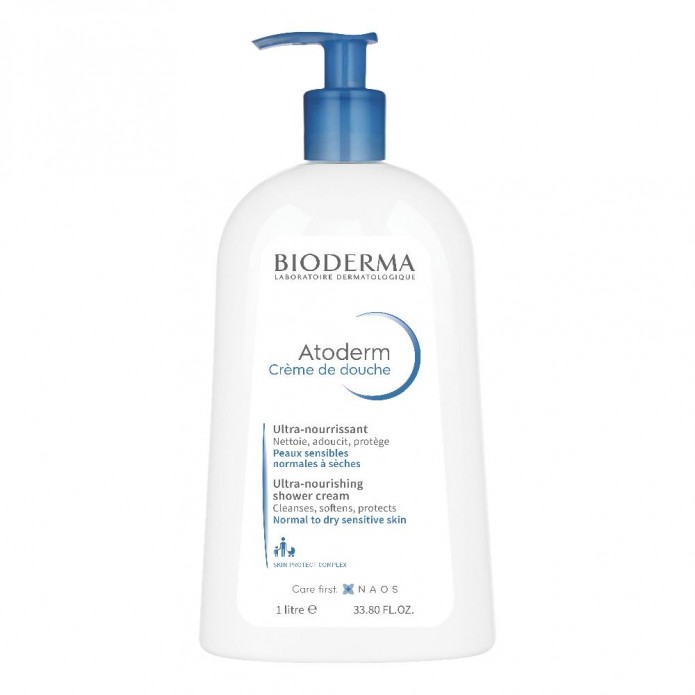 Bioderma Atoderm Crème de Douche 1 L - Crema detergente nutriente e protettiva 